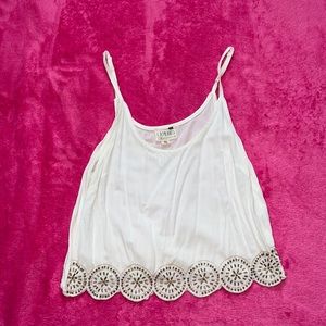 Beaded Crop Tank Top